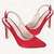 cheap Wedding Guest-Women's Pointed Toe Slingback Pumps – Satin Stiletto Dress Heels for Wedding Guests, Office, Party &amp; Evening