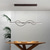 cheap Line Design-Led Chandeliers for Living Room Dining Room Kitchen Bar Hanglamp Suspension Luminaire Ceiling Pendant Lights 110-240V