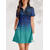 cheap Designer Collection-Women&#039;s Tennis Dress Golf Dress Blue Short Sleeve Dress Ladies Golf Attire Clothes Outfits Wear Apparel