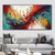 cheap Abstract Paintings-Handmade Oil Painting Canvas Wall Art Decoration Colorful Horizontal  Abstract for Home Decor Rolled Frameless Unstretched Painting