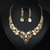 cheap Jewelry Sets-Jewelry Set 3pcs Glass Alloy 1 Necklace Earrings Women&#039;s Elegant Vintage Fashion Geometrical Geometric Jewelry Set For Wedding Party Wedding Guest