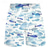 baratos shorts de praia masculinos-Carefree interlude x joshua jo shorts masculinos school of fish estampados para férias na praia