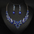 cheap Jewelry Sets-Jewelry Set 3pcs Glass Alloy 1 Necklace Earrings Women&#039;s Elegant Vintage Fashion Geometrical Geometric Jewelry Set For Wedding Party Wedding Guest