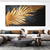 cheap Abstract Paintings-Hand painted Abstract Feather Oil Painting on Canvas hand painted Modern Wall Art Gold Black Painting for Living Room bedroom Wall Decor Custom Textured Painting artwork
