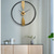 cheap Wall Accents-Clock Round Wall Clock Non Ticking Quartz Decorative Wall Watch Clock for Living Room Kitchen Home Office Black Golden 60 80 cm