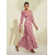 abordables Vestidos florales-Vestido largo de satén blanco para mujer, estampado floral, cuello en V, manga larga, ideal para invitadas a bodas, vacaciones, primavera y otoño.