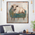 cheap Animal Paintings-Handmade A cow sitting on a sofa painting  handmade Abstract Cow Oil Painting Unique Artwork Vibrant Animal Canvas painting Wall Art Cow painting for living room bedroom wall home decor