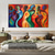 cheap People Paintings-Abstract Figures Acrylic OIL Painting Handmade Modern Wall Art Painting Handmade Figurative Painting Abstract Wall Art Large Figure Abstract colorful wall Painting