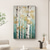 cheap Tree Oil Paintings-Forest Oil Painting On Canvas hand painted Abstract Green Landscape Painting for Living Room Wall Decor Birch Forest Painting Modern Wall Art painting landscape oil painting