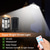 cheap Street Lights-Solar Wall Lamp Street Garden Courtyard Wall Lamp with Remote Control Human Body Induction 3-Mode High Brightness