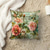 abordables style floral &amp; végétal-Housse de coussin en velours imprimé arrangement floral simple décontracté carré classique coussins lit canapé salon décoratif 16&quot;/18&quot;/20&quot;