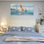 cheap Landscape Paintings-Handmade Oil Painting Canvas Wall Art Decoration Abstract Ocean Sailboat Sailing Landscape for Home Decor Rolled Frameless Unstretched Painting