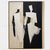 cheap People Paintings-Black and Beige Abstract Art painting handmade Black and Beige Minimalistic hand painted Wall Art Abstract Figure Canvas painting Art Abstract People Oil Painting Modern Wall Art