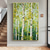 cheap Tree Oil Paintings-Forest Oil Painting On Canvas hand painted Abstract Green Landscape Painting for Living Room Wall Decor Birch Forest Painting Modern Wall Art painting landscape oil painting