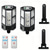 cheap Street Lights-Solar Wall Lamp Street Garden Courtyard Wall Lamp with Remote Control Human Body Induction 3-Mode High Brightness