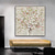 cheap Floral/Botanical Paintings-Flower Oil Painting On Canvas lhand painted Abstract Pink Flower Painting Flower Landscape Painting handmade Floral oil painting Wall Art Canvas Spring painting for Living Room Wall Art