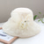 cheap Fascinators-Fascinators Hats Headwear Organza Bucket Hat Straw Hat Sun Hat Casual Holiday Elegant Retro With Feather Bows Headpiece Headwear