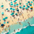 baratos Pinturas de Paisagens-Mintura pinturas a óleo de praia feitas à mão em tela para decoração de casa moderna arte de parede abstrata imagem de paisagem marítima azul para decoração de casa pintura sem moldura enrolada e não