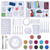 cheap Stress Relievers-Drip Adhesive Pendant Mirror Silicone Mold DIY Epoxy Resin Key Pendant Tool Letter Silicone Mold