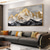 cheap Landscape Paintings-Handmade Landscape Wall Art Gold Mountains 3D Heavy Textured Oil Painting Modern Abstract Artwork Canvas Pictures Home Decor No Frame
