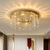 cheap Ceiling Lights-Gold Luxury LED Ceiling Chandeliers Compatible with Living Room Modern Crystal Hanging Lamp Compatible with Ceiling Home Decor,Ceiling Lighting