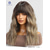 cheap Synthetic Trendy Wigs-Synthetic Wig Uniforms Career Costumes Princess Curly Wavy Middle Part Layered Haircut Machine Made Wig 16 inch Light Brown Synthetic Hair Women&#039;s Cosplay Party Fashion Light Brown