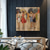 cheap People Paintings-Handmade Oil Painting Canvas Wall Art Decoration Modern Abstract Figure Street fashion Woman for Home Decor Rolled Frameless Unstretched Painting