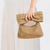 cheap Handbag &amp; Totes-Women&#039;s Boho Chic Straw Clutch with Large Bow Detail - Perfect Summer Accessory