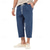 abordables pantalones casuales-Hombre Pantalones Cortos Pantalones de playa Pantalones casuales Bolsillo Correa Cintura elástica Plano Comodidad Hasta el Tobillo Deporte Diario Moda Casual Negro Blanco Microelástico