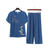 cheap Women&#039;s Sleepwear-Women&#039;s Pajamas Sets Floral Fashion Comfort Home Daily Bed Cotton And Linen Breathable Crew Neck Short Sleeve T shirt Tee Shorts Elastic Waist Summer Spring Home Outfits