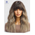 cheap Synthetic Trendy Wigs-Synthetic Wig Uniforms Career Costumes Princess Curly Wavy Middle Part Layered Haircut Machine Made Wig 16 inch Light Brown Synthetic Hair Women&#039;s Cosplay Party Fashion Light Brown