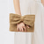 cheap Handbag &amp; Totes-Women&#039;s Boho Chic Straw Clutch with Large Bow Detail - Perfect Summer Accessory