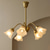 cheap Pendant Lights-LED Chandelier Island Light Warm Light 5/6 Heads All Copper French Modern Elegant Flower Retro Living Room Dining Room Bedroom 110-240V