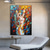 cheap Nude Art-Handmade Oil Painting Canvas Wall Art Decoration Abstract Colorful Lovers Nude Figure for Home Decor Rolled Frameless Unstretched Painting