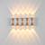 cheap LED Wall Lights-LED Wall Lamp 2/3/4/5 Heads Outdoor Waterproof Glass Aluminum 90CM Modern Creative Warm White Light Aisle Balcony IP65 85-265V