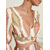 abordables Vestidos florales-Vestido largo de satén blanco para mujer, estampado floral, cuello en V, manga larga, ideal para invitadas a bodas, vacaciones, primavera y otoño.