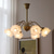 cheap Pendant Lights-LED Chandelier Island Light Warm Light 5/6 Heads All Copper French Modern Elegant Flower Retro Living Room Dining Room Bedroom 110-240V