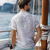 cheap Men&#039;s Elite Shirts-Men&#039;s  Shirt Solid Color Comfortable Business Casual Short Sleeve Sports &amp; Outdoor Casual Daily Summer Turndown White Viscose Fabric