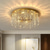 cheap Ceiling Lights-Gold Luxury LED Ceiling Chandeliers Compatible with Living Room Modern Crystal Hanging Lamp Compatible with Ceiling Home Decor,Ceiling Lighting