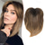 cheap Bangs-7x7inch Hair Toppers for Women with Large Base Cover for Thining Hair or Hair Loss,Short Hair Toppers for Women with Thinning Hair Synthetic Toppers Hair pieces for women Brown with highlights