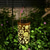 cheap Landscape Lights-1pc Solar Outdoor Hanging Lanterns, Sunflower Element Solar Lights, Outdoor Waterproof Garden Lights, Metal Lanterns, Solar Table Lamps LED Lights Suitable for Gardens, Courtyards, Lawns, Aisles