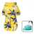 cheap Cooling Vest &amp; Shirt-Dog Hawaiian Shirt 2 Pieces Puppy Clothes with Dog Bath Brush  for Small Medium Large Dogs Boy Breathable Coconut Tree Dog T-Shirt