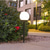 preiswerte Bodenlichter-3 Stück Solar-Gartenlicht, kleines weißes Kugellicht, rundes Kugellicht, LED-Außendekoration, Landschaftsgarten, Villa, Rasenlicht, Bodensteckerlicht, wasserdicht