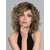 cheap Synthetic Trendy Wigs-Short Brown Curly Wigs for Women Mixed Blonde Synthetic Wig Bouncy Curly Hair Replacement Wig Curly Wig with Dark Roots Sliver Blonde Grey