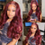cheap Human Hair Lace Front Wigs-Human Hair Body Wave 99J Burgundy Lace Front Wigs Human Hair 4x4 HD Lace Frontal Wigs Wine Red Color Wig Pre Plucked with Baby Hair 10-30inch