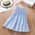 cheap Casual Dresses-Summer Kids Princess Dresses Sleeveless Cotton Solid Color Hollow Out Children Clothes Baby Girl Wedding Birthday Party Dress
