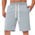 cheap Sweat Shorts-Men&#039;s Sweat Shorts Shorts Summer Shorts Beach Shorts Pocket Drawstring Elastic Waist Plain Comfort Breathable Short Holiday Vacation Beach Sports Fashion Black White