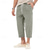 abordables pantalones casuales-Hombre Pantalones Cortos Pantalones de playa Pantalones casuales Bolsillo Correa Cintura elástica Plano Comodidad Hasta el Tobillo Deporte Diario Moda Casual Negro Blanco Microelástico