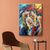cheap Nude Art-Handmade Oil Painting Canvas Wall Art Decoration Abstract Colorful Lovers Nude Figure for Home Decor Rolled Frameless Unstretched Painting