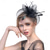 abordables Fascinators-Fascinateurs Chapeaux Coiffure Organza Chapeau Fedora Capeline Chapeau Voile Course de chevaux cocktail Elégant Rétro Avec Plume Couleur Pure Casque Couvre-chef